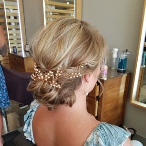 Rose Gold Bridal Head Piece